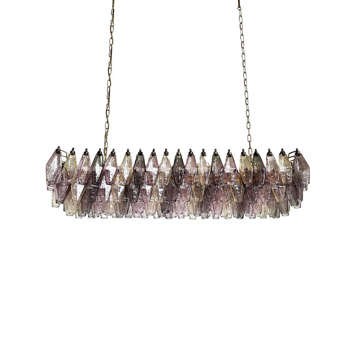 Elegant Multicolored Murano Poliedri Chandelier-DWHOME