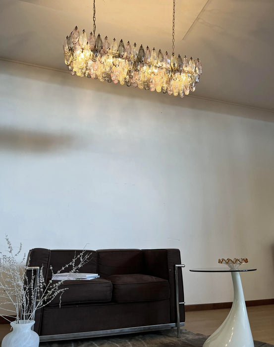 Elegant Multicolored Murano Poliedri Chandelier-DWHOME