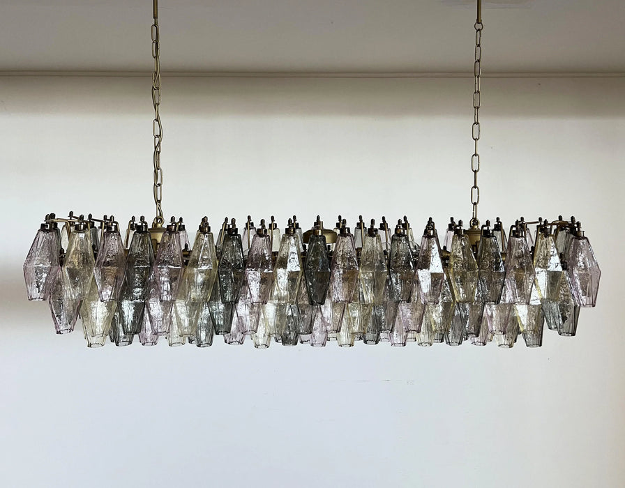 Elegant Multicolored Murano Poliedri Chandelier-DWHOME