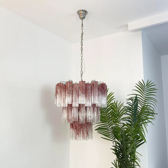 Elegant Murano Pink Rose Chandelier-DWHOME