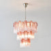 Elegant Murano Pink Rose Chandelier-DWHOME