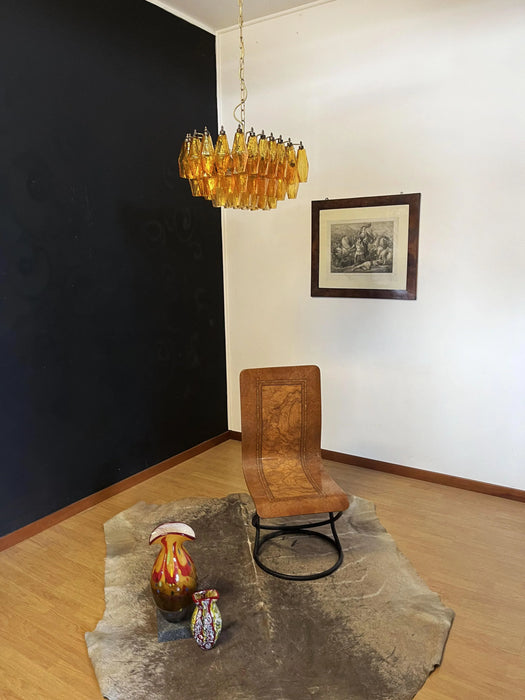 Poliedri Murano Amber Chandelier-DWHOME