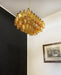 Poliedri Murano Amber Chandelier-DWHOME