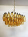 Poliedri Murano Amber Chandelier-DWHOME