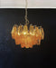 Poliedri Murano Amber Chandelier-DWHOME
