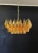 Poliedri Murano Amber Chandelier-DWHOME