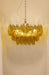 Poliedri Murano Amber Chandelier-DWHOME