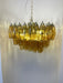 Poliedri Murano Amber Chandelier-DWHOME