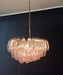 Poliedri Murano Pink Chandelier-DWHOME
