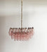 Poliedri Murano Pink Chandelier-DWHOME
