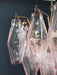Poliedri Murano Pink Chandelier-DWHOME