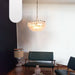 Poliedri Murano Pink Chandelier-DWHOME