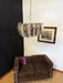 Poliedri Murano Transparent Smoked Chandelier-DWHOME