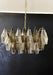 Poliedri Murano Transparent Smoked Chandelier-DWHOME