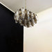 Poliedri Murano Transparent Smoked Chandelier-DWHOME