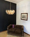Poliedri Murano Transparent Smoked Chandelier-DWHOME