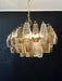 Poliedri Murano Transparent Smoked Chandelier-DWHOME