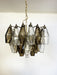 Poliedri Murano Transparent Smoked Chandelier-DWHOME