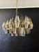 Poliedri Murano Transparent Smoked Chandelier-DWHOME