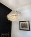 Poliedri Murano Trasparent Chandelier-DWHOME