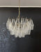 Poliedri Murano Trasparent Chandelier-DWHOME