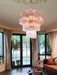 Elegant Pink Murano Glass Tube Chandelier-DWHOME