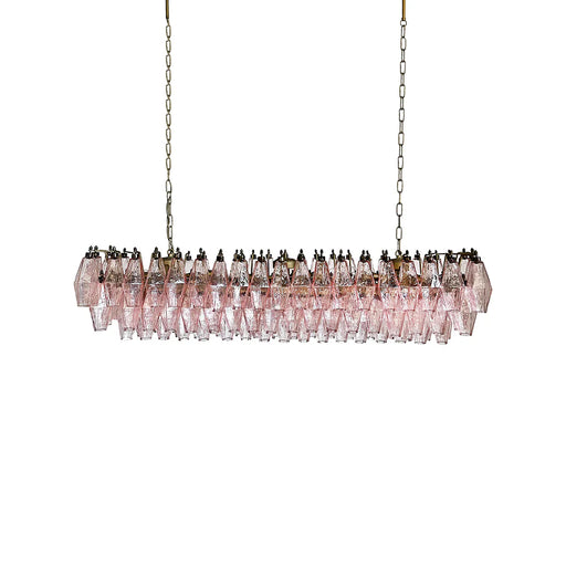 Elegant Pink Murano Poliedri Chandelier-DWHOME