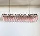 Elegant Pink Murano Poliedri Chandelier-DWHOME