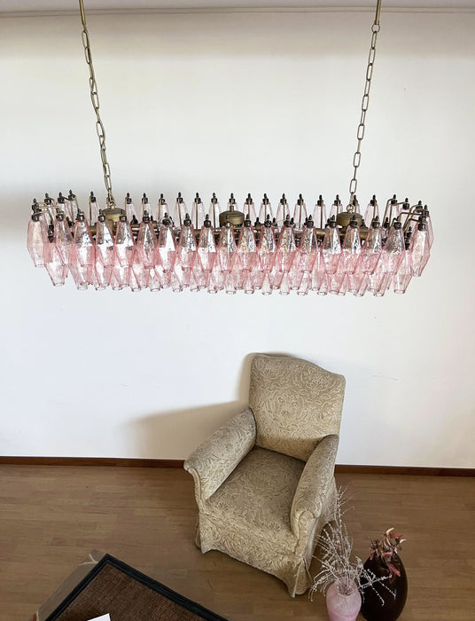 Elegant Pink Murano Poliedri Chandelier-DWHOME