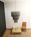 Elegant Smoke Murano Glass Tube Chandelier-DWHOME