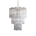 Elegant Transparent Murano Glass Tube Chandelier-DWHOME