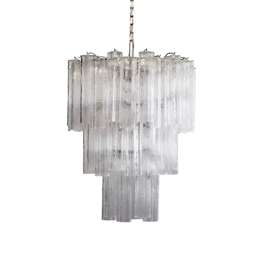 Elegant Transparent Murano Glass Tube Chandelier-DWHOME