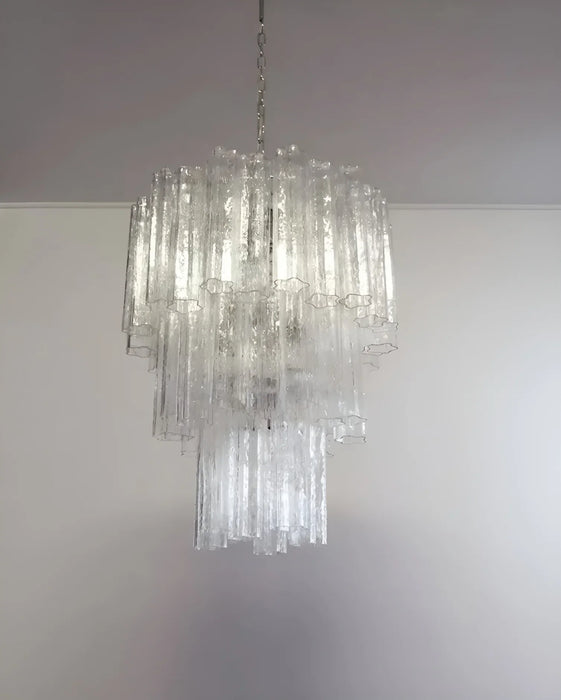 Elegant Transparent Murano Glass Tube Chandelier-DWHOME