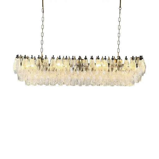 Elegant Transparent Murano Poliedri Chandelier-DWHOME