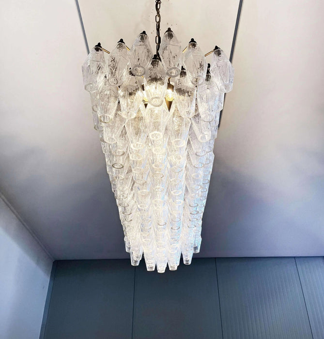 Elegant Transparent Murano Poliedri Chandelier-DWHOME