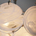 Elegant White Murano Disc Chandelier-DWHOME