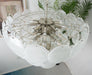 Elegant White Murano Disc Chandelier-DWHOME