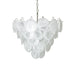 Elegant White Murano Disc Chandelier-DWHOME