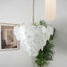 Elegant White Murano Disc Chandelier-DWHOME