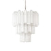 Elegant White Murano Glass Tube Chandelier-DWHOME