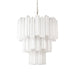 Elegant White Murano Glass Tube Chandelier-DWHOME