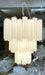 Elegant White Murano Glass Tube Chandelier-DWHOME