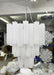 Elegant White Murano Glass Tube Chandelier-DWHOME