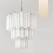 Elegant White Murano Glass Tube Chandelier-DWHOME