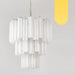 Elegant White Murano Glass Tube Chandelier-DWHOME