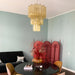Elegant Yellow Murano Glass Tube Chandelier-DWHOME