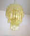 Elegant Yellow Murano Glass Tube Chandelier-DWHOME