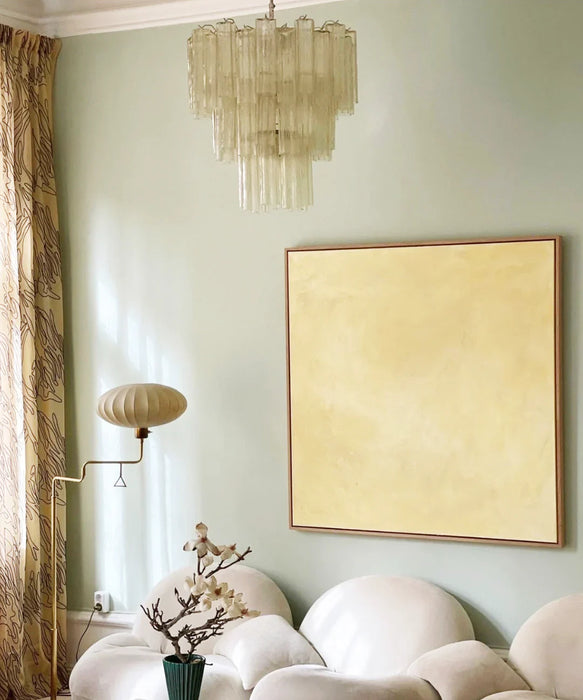 Elegant Yellow Murano Glass Tube Chandelier-DWHOME