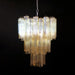 Elegant Yellow Murano Glass Tube Chandelier-DWHOME
