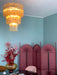 Elegant Yellow Murano Glass Tube Chandelier-DWHOME
